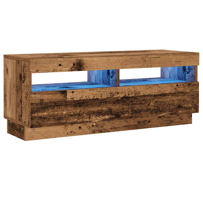 Maxence Unfinished TV Stand, 100cm, Old Wood