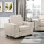 Ensemble de canapés contemporains 3 pièces Taupe