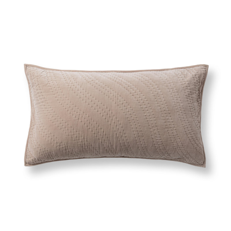 Elms Velvet Pebble King Sham, Beige, King