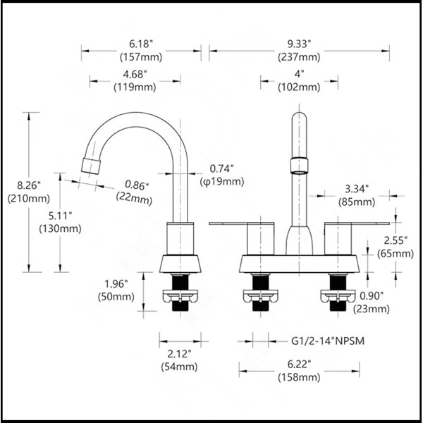 Dimensions du produit