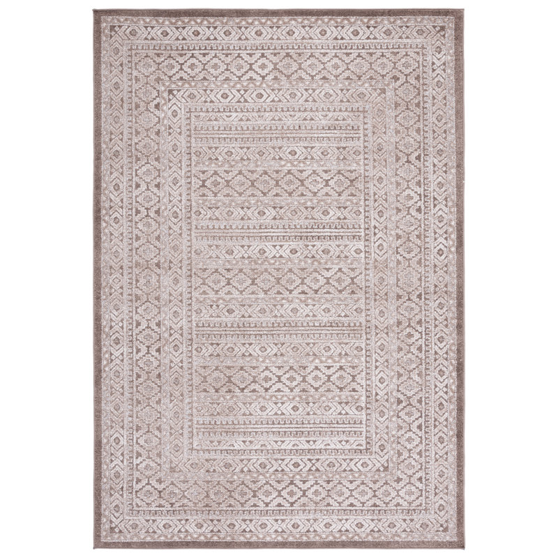 Tapis gris / ivoire Gracie-Lou 658, Rectangle 8 pi x 10 pi