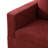 Red Velvet 2-Piece L-Shaped Sectional Sofa Set with Removable Back Cushions-97430004