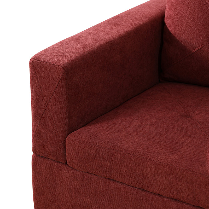 Mauriac 2-Piece Velvet Sectional Sofa | Ebern Designs