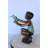 Euphoria Young boy holding a frog bronze statue fountain -  Size: 18"L x 10"W x 22"H.