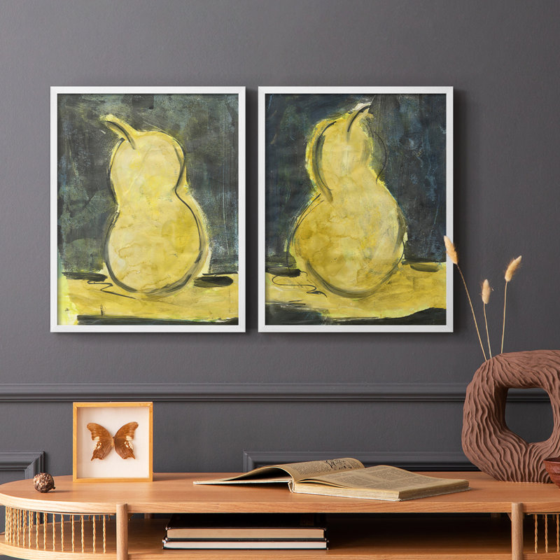 «Urban Pear I», reproduction encadrée de qualité supérieure - prête à être accrochée - aucun clou requis - aucun clou requis