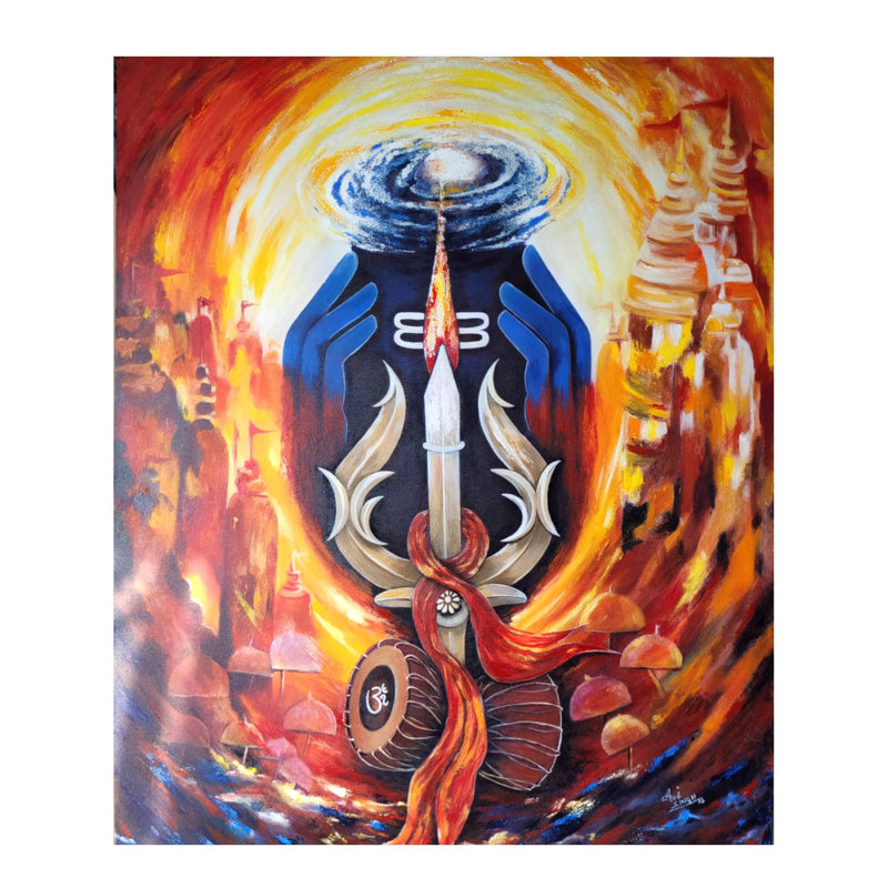 Pouvoir de Shiva | Acrylique sur toile | Par Alka Sengar