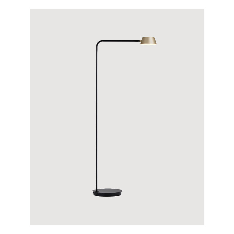Olo Arched Floor Lamp, Champagne Gold