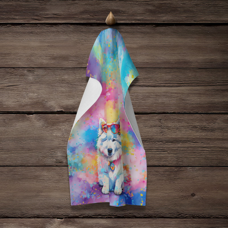 Serviette de cuisine Samoyed Hippie Dawg