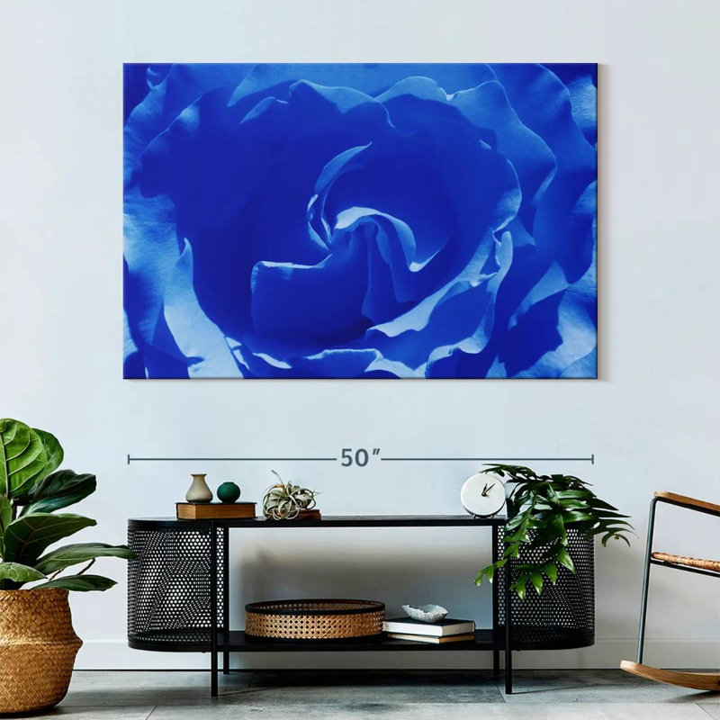Hardie Blue Rose Macro Shot, 34" H x 51" W