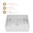 28'' L x 20'' W Ceramic Single Bowl Farmhouse Kitchen Sink with Sink Grid and Basket Strainer