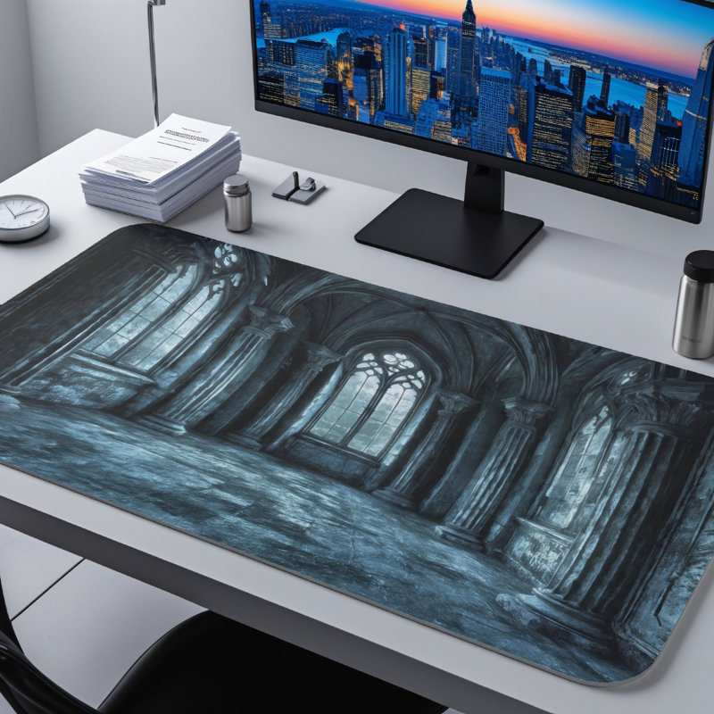 Polyester Desk Pad, 14.4x12.1