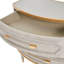 St. Charles 3-Drawer Nightstand - Dove Gray