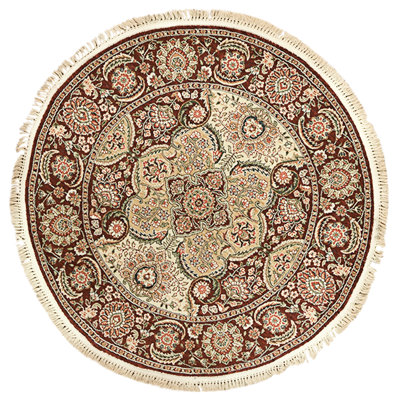 High-Quality Hand-Knotted Multi And Wine Area Rug