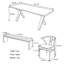 Ensemble de table de salle à manger simple en bois de frêne massif-109026456