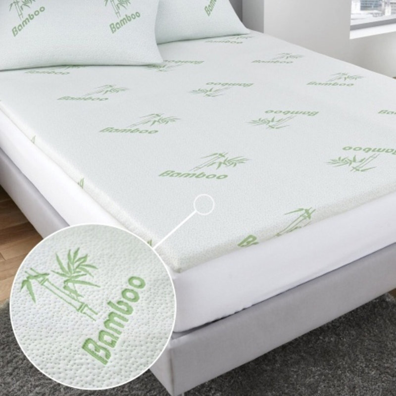 Protège-matelas en rayonne de bambou, Très grand simple