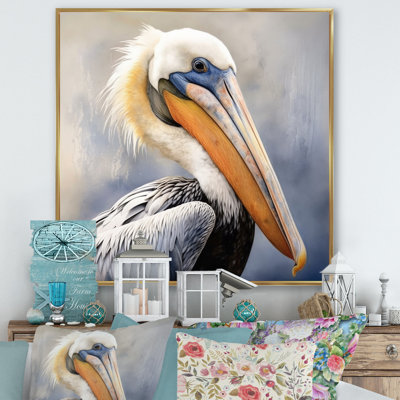 Majestic Pelican Seabird III - Pelican Large Wall Art