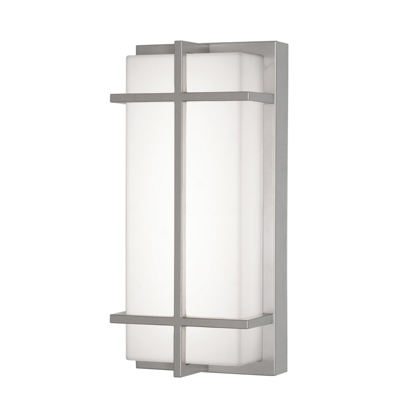 Applique murale en aluminium August, Nickel peint
