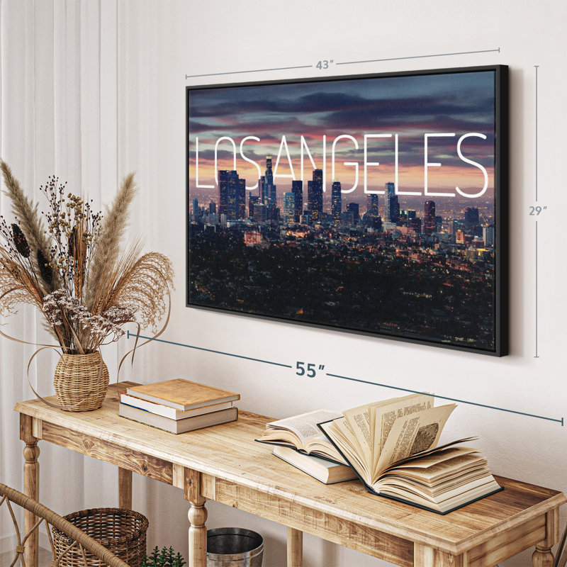 " Los Angeles Vibes Wall Art ", 29" H x 43" W