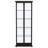 Carrillo 4-Shelf Glass Curio Display Cabinet with LED Lighting, Black