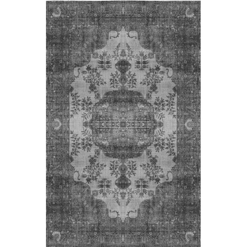 Tapis intérieur / extérieur en polypropylène tissé à la machine Jeriel, Rectangle 5 pi x 6 pi 6 po