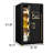 Personal Safe With Digital Lock, Smart Alert System, Removable Shelf, Extra - Large Interior For A4 Documents, Jewelry, And Cash, Metal, Scratch Coating, Ergonomic Keypad, Led Lighting Large Home