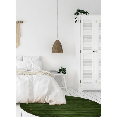 Tapis rond unique de 4 pi 11 po x 4 pi 11 po