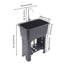 Évier utilitaire autoportant avec tablette de rangement et robinet ajustable Évier utilitaire en PP pour restaurant, buanderie et garage
