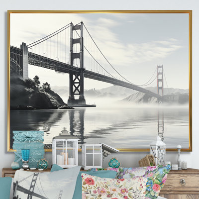 «Gray Bridge Golden Gate», reproduction sur toile