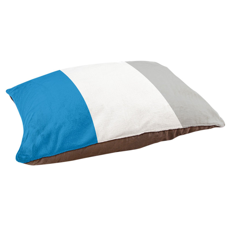 Coussin Detroit, Blue/White/Silver, Extra Large (50" W x 40" D x 7" H)