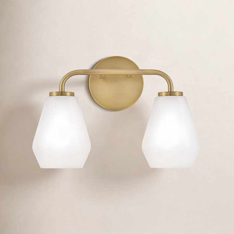 Cantera 2 - Light Vanity Light, Lacquered Brass