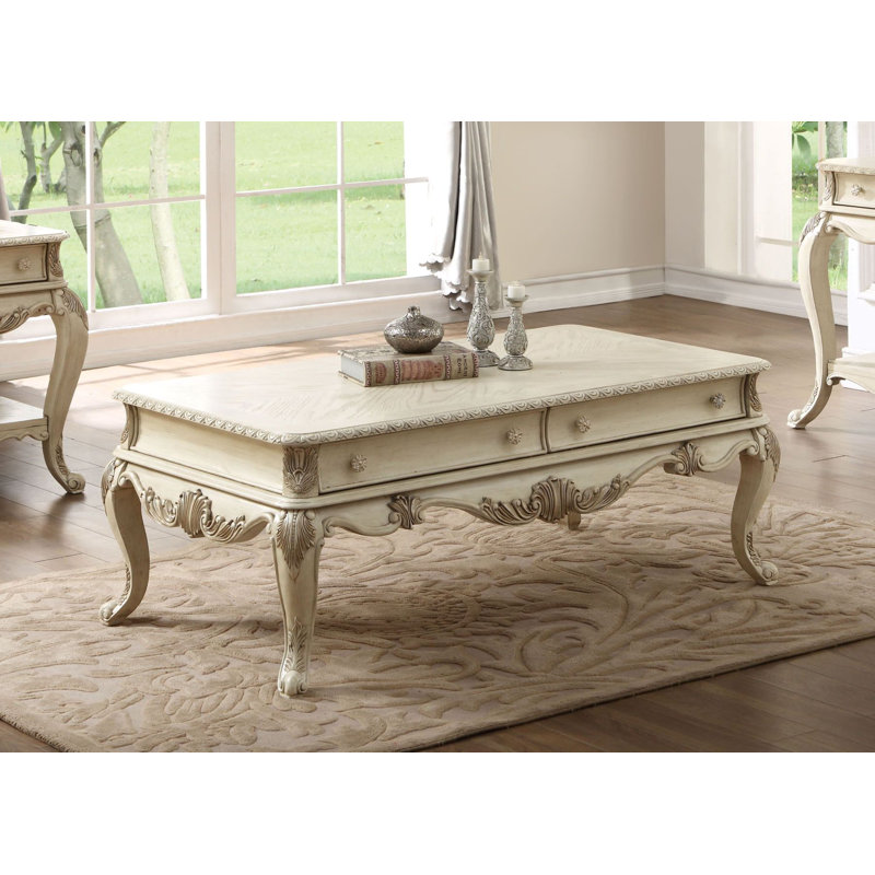 Table basse, Blanc antique