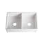 32.25'' L Double Bowl Ceramic Kitchen Sink