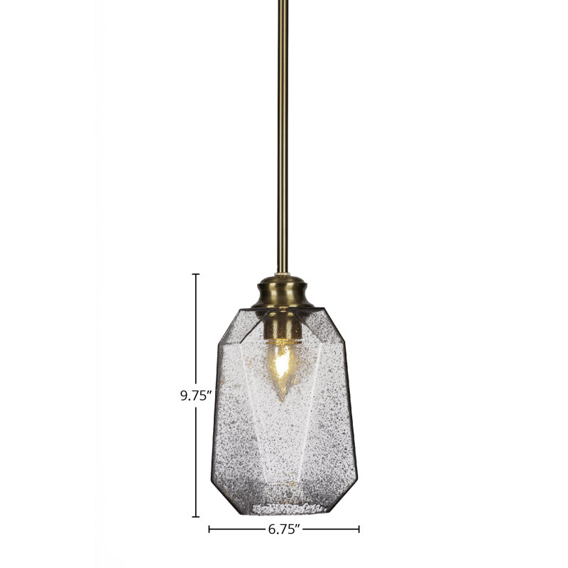 Luminaire suspendu Rocklin, Laiton New Age, Coloré / noir