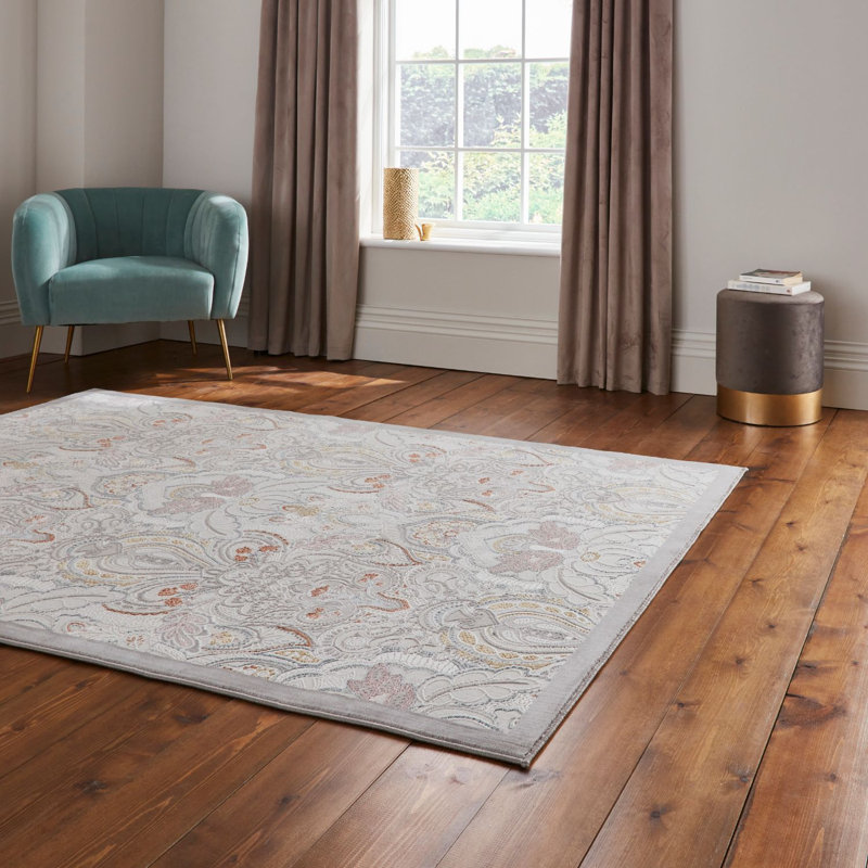 Laurence Llewelyn-Bowen Cathkin Damask Rug, Rectangle 200cm x 290cm