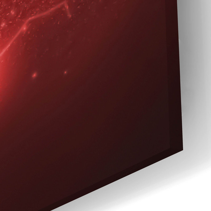'Crypto Eclipse Avalanche Avax' by Epic Portfolio, Acrylic Glass Wall Art, 16" H x 24" W x 0.2" D