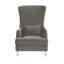 Fauteuil à oreilles en velours Aubree-1563856873