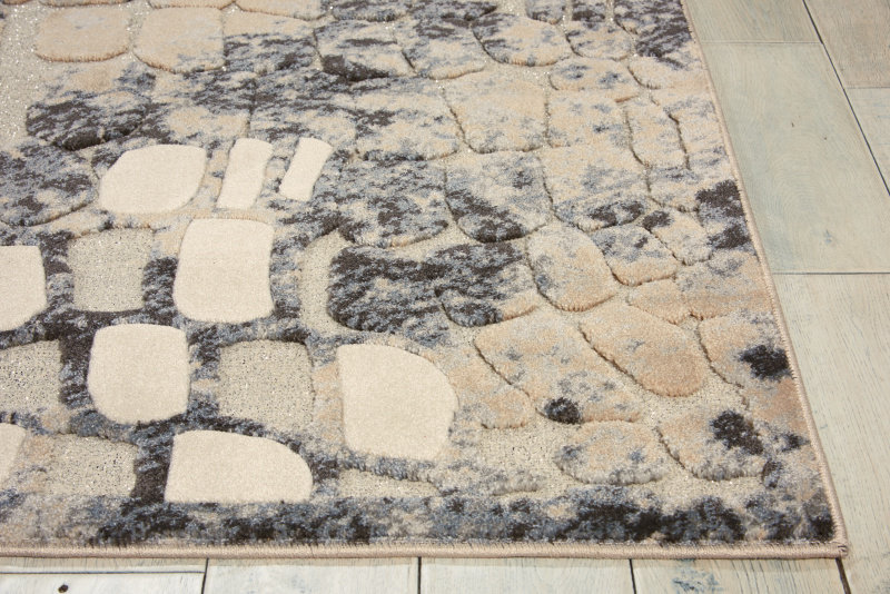Gleam Abstract Area Rug in Flint, Rectangle 5'3" x 7'3"