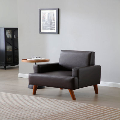 Chaise brun foncé