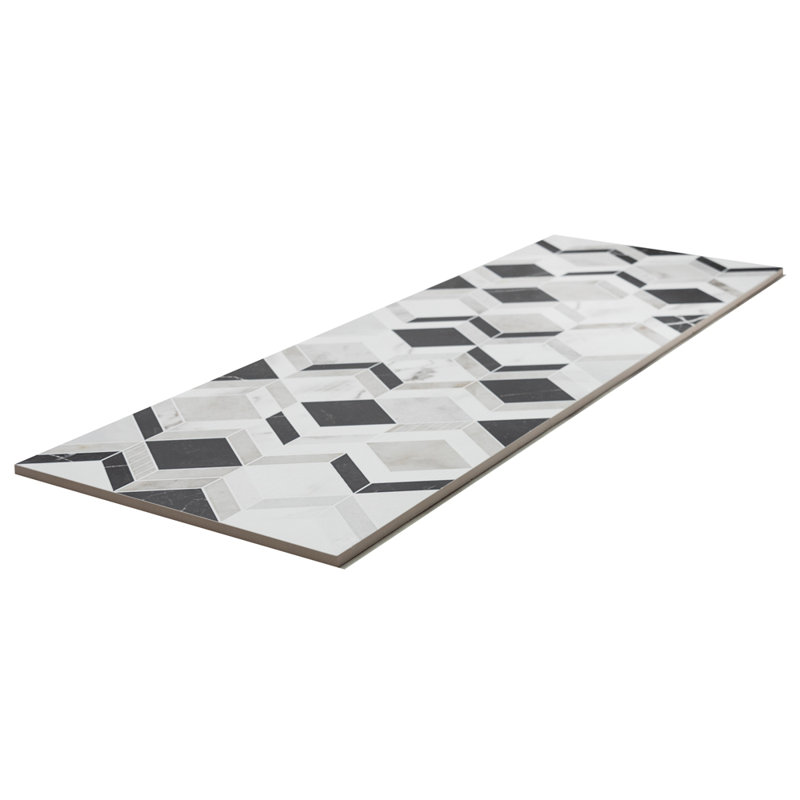 Decadence 12" x 40" Ceramic Patterned Tile
