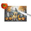 Yellow Labrador Retriever Spooky Halloween Glass Cutting Board Large