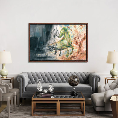 Two Horses by Melani Pyke - Gallery-Wrapped Canvas Giclée on Canvas