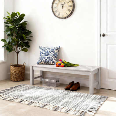 Banc de jardin en plastique 4 pi pour l'extérieur