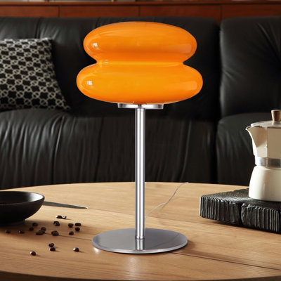 Lampe de chambre à coucher champignon, lampe de table de chevet moderne médiévale, phare rétro à tarte aux œufs à intensité variable, lampe de bureau de salon unique pour la maison