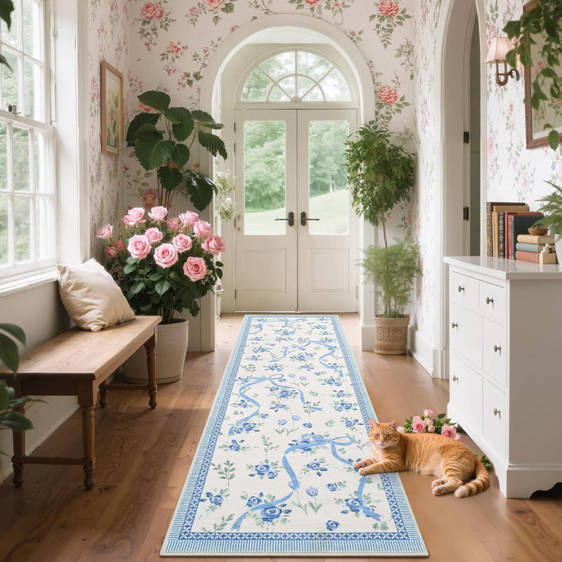 Tapis de couloir antidérapant 2 x 6 po pour salle de bain, chambre à coucher et chambre d'enfant