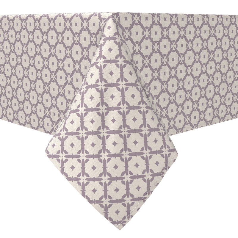 Rectangle Geometric Cotton Twill Tablecloth