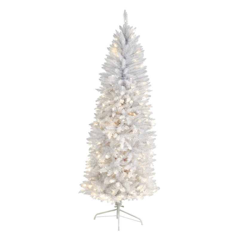 Lighted Artificial Christmas Tree, 6'