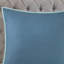 Literie 8 pièces en coton bleu grand - réversible avec motif géométrique, taies décoratives européennes, édredon lavable à la machine, imprimé médaillon en plusieurs couleurs,-120945358-120945361