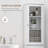 Slim Bathroom Storage Cabinet With Ample Space And Secure Design