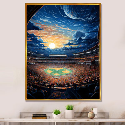 " Stadium In Spotlight At Night II "