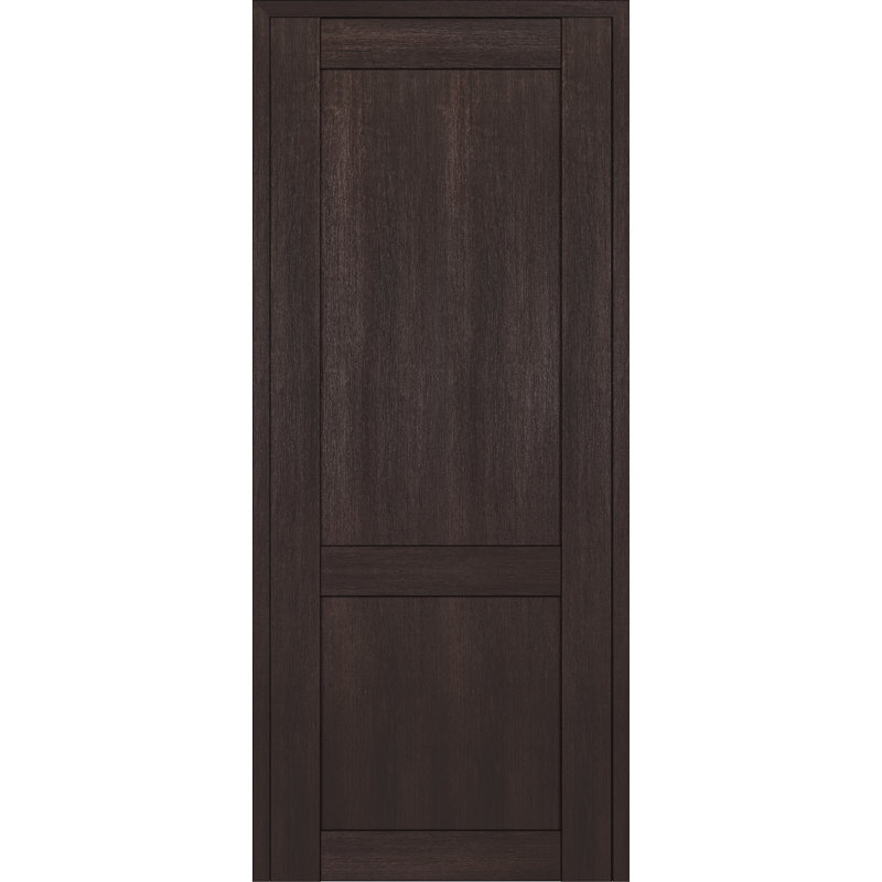 Porte pré-suspendue simple en bois manufacturé 2 panneaux à 2 panneaux, 29,75 po x 79,375 po, Chêne Veralinga, Oui